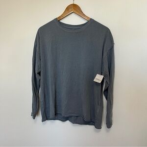 We the Free Free People Grey Blue Longsleeve Tee Size XS NWT